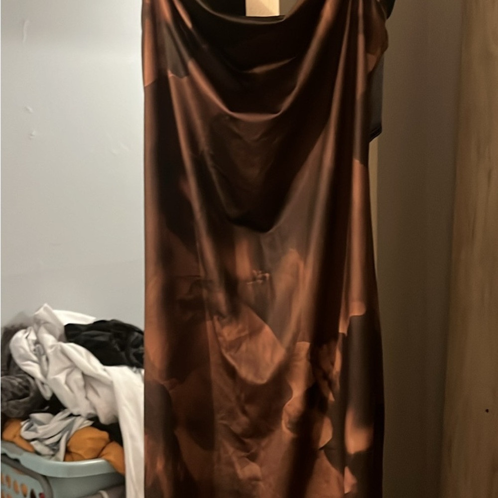 SHEIN Brown Maxi Dress